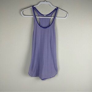 Lululemon Two Tone Purple Racerback Athletic Athleisure Tank Top Size 2